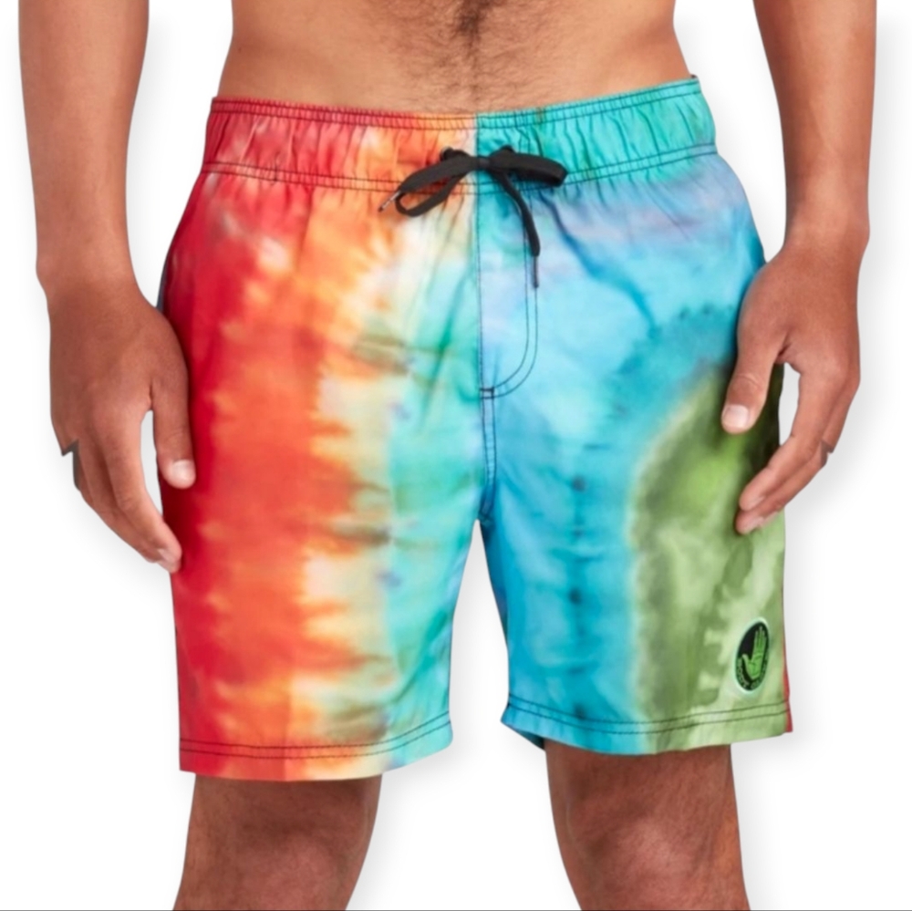 Body Glove Maui 17" Tie dye Men's XXL Swim Vapor Shorts New with tags MSRP $55